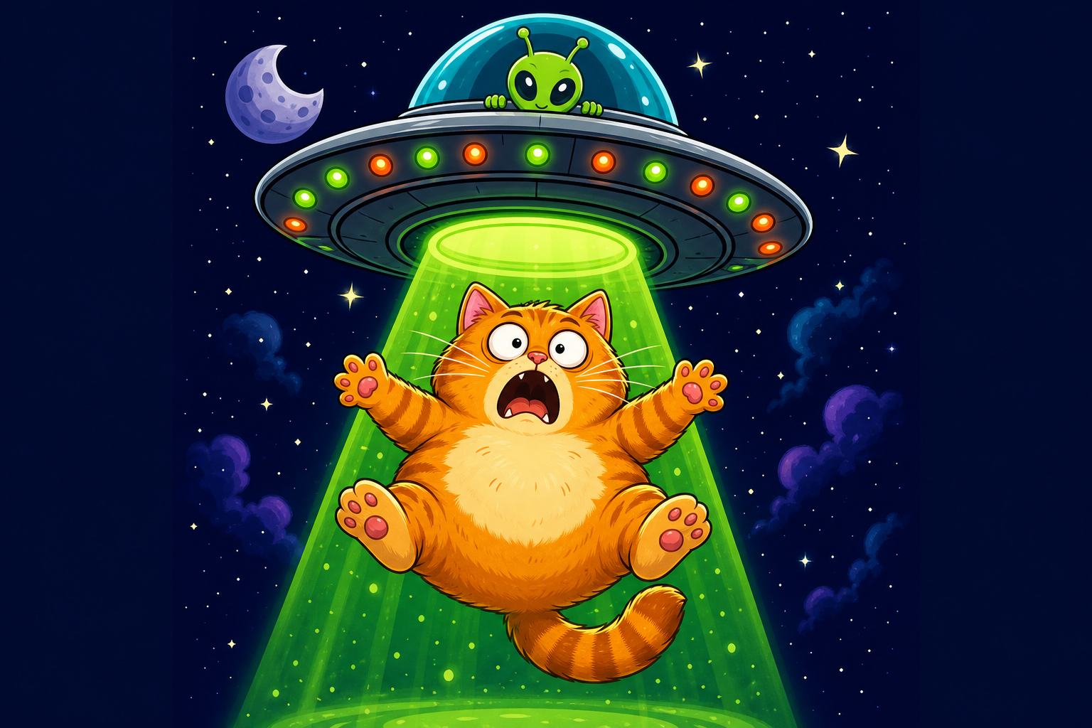Cat UFO kid shirt